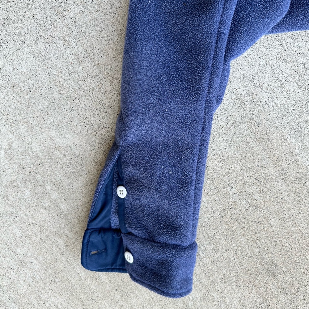 Edgevale Fleece Jack Shirt Men Size Medium Blue Outdoor Shaket - Picture 5 of 7